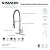 Gourmetier LS8771NYL New York Sgl-Handle Pre-Rinse Kitchen Faucet, Polished Chrm LS8771NYL
